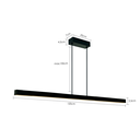 Ver imagem 3 de Luminária Pendente Linear 120cm 32w 4000k Led Bivolt Moderno Lu34037-pt