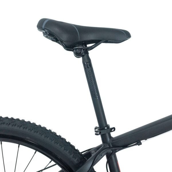 Bicicleta Bike Aro 29 Rava Pressure 21V Mtb Freio Disco - Preta/Pink/Azul - 17 " - 8