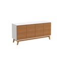 Ver imagem 2 de Aparador Kappesberg 4 Portas Branco/canela 156cm