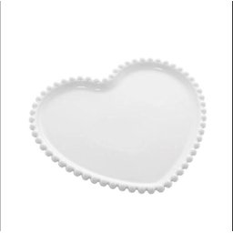 Prato em Porcelana Wolff Coração Beads Bon Gourmet - 3