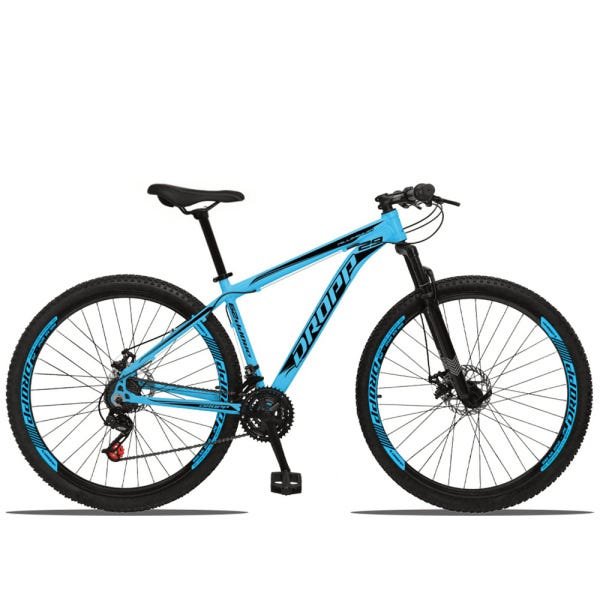 Bicicleta Aro 29 Dropp Aluminum 21v Freio a Disco Azul e Preto - 15 - 1