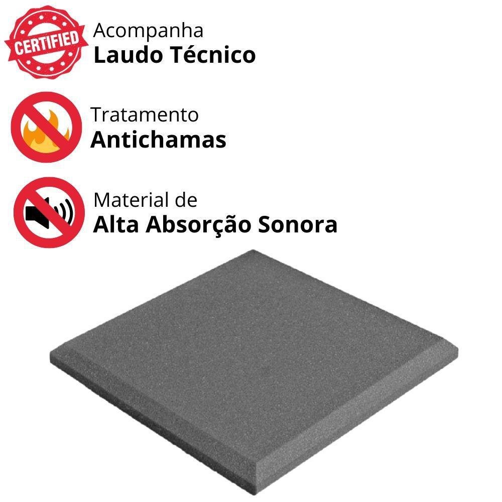 40 Placas de Espuma Acústica Lisa 50x50x2cm Cobre 10m² - 4