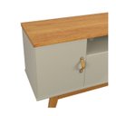 Ver imagem 3 de Rack e Painel Sirius 90cm Ideal para Apartamento Moderno:off White / Cinamomo