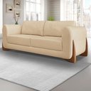Ver imagem 6 de Sofa Jolie 3 Lugares 200cm Pes Boomerang Linho 213 Dourado Ezz Dourado