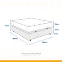 Ver imagem 2 de Cama Box Baú com Colchão de Molas Ensacadas Ortobom Airtech Casal 138cm