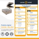 Ver imagem 6 de Cama Box Baú com Colchão de Molas Ensacadas Ortobom Airtech Casal 138cm