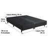 Base Box Bipartido Casal Corino Linhão Preto 37x138x188 An - 2