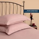 Ver imagem 2 de Kit 2 Fronhas Slim com 3 Abas 50cm X 70cm Micropercal 200 Fios - Rose - 100% Poliéster