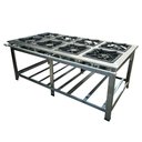 Ver imagem 1 de Fogão Industrial de Centro 8 Bocas 4 Duplas Cefaz Linha Gold Baixa Pressão Inox C-I430-Cfzg-167