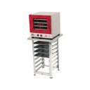 Ver imagem 1 de Kit - Forno Turbo Elétrico Fast Oven Prp-004 220v Vermelho + Bancada Mes-004 + 4 Assadeiras 220v