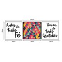 Ver imagem 3 de QUADRO 50X50CM 3PÇS FRASE ANTES FÉ DEPOIS GRAT MP
