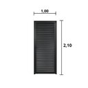 Ver imagem 4 de Porta Palheta Aluminio Preta 2.10 x 1.00 Lado Direito - Hale