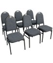 Ver imagem 1 de Kit com 6 Cadeiras para Auditórios Linha Hotel Cinza