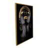 QUADRO 85X60CM 3PÇS MULHERES NEGRAS 1 MOLD DOU VID - 2