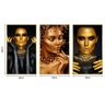 QUADRO 100X60CM 3PÇS MULHERES NEGRAS M CROM DOURAD - 4