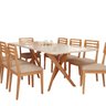 Conjunto Sala de Jantar Cacau 210cm com Vidro e 8 Cadeiras Juparanã - 2