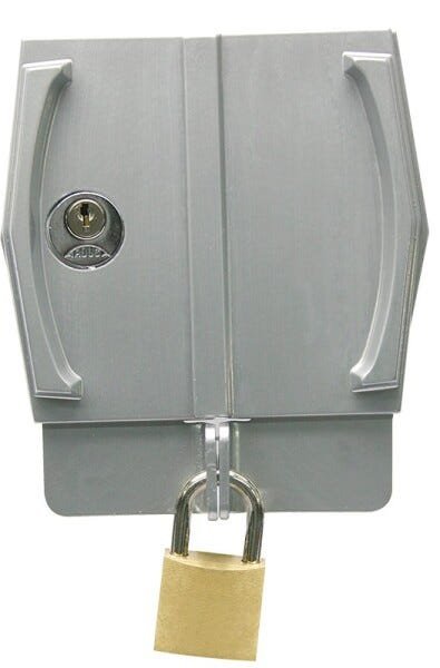 Porta Cadeado Modelo Chapa (Espelho) para Porta de Vidro - 11239 - 3