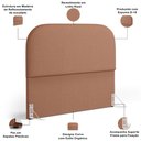 Ver imagem 3 de Cabeceira Cama Box King 195cm Orgânica Lanna W01 Linho Rosê - Lyam Decor