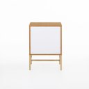 Ver imagem 5 de Mesa de Cabeceira Square 2 Gavetas 43 Cm X 40 Cm Louro Freijó