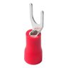 Terminal Forquilha Garfo Pré Isolado Vermelho 1,5mm - 1000un - 4