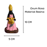 Escultura Orixá Oxum Rosa em Resina 10 cm - 2