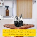 Ver imagem 3 de Jogo Faqueiro em Aço Inox com Detalhe Decorado 25 Peças