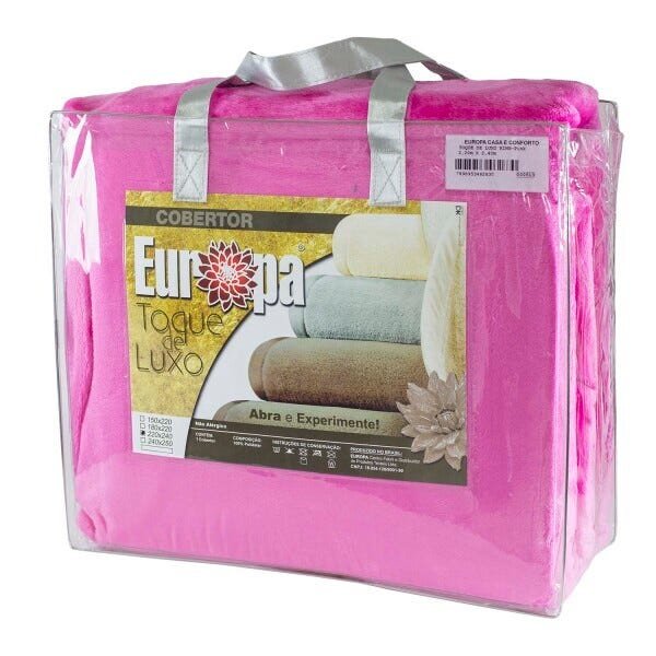 Cobertor King Size Europa Toque de Luxo 240 x 250cm - Pink - 1