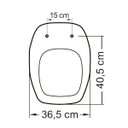 Ver imagem 3 de Assento Sanitário em Resina Termofixa para As Louças Fit Versato Savary Soft Close Tupan Preto