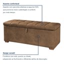 Ver imagem 7 de Puff Baú Cama 193x58cm Munique
