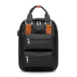Mochila Executiva Para Notebook Com Usb Universitaria - Preto - 6