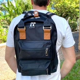 Mochila Executiva Para Notebook Com Usb Universitaria - Preto - 10
