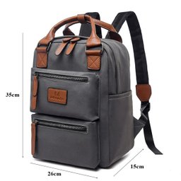 Mochila Executiva Para Notebook Masculina Trabalho Viagens - Cinza - 4