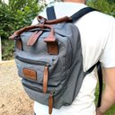 Ver imagem 5 de Mochila Executiva Para Notebook Masculina Trabalho Viagens - Cinza