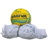 Kit de Biribol Esportivo Com Rede e Bola Para Volêi de Piscina Lona Sintética Fio 2 - Branco - UN - 5