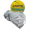 Kit de Biribol Esportivo Com Rede e Bola Para Volêi de Piscina Lona Sintética Fio 2 - Branco - UN - 1