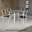 Ver imagem 1 de Kit 4 Cadeira Belize Jantar Assento Estofado Tecido Corino
