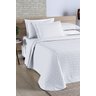 Cobre Leito Madri Percal 200 Fios 100% Algodão Casal Padrão 03 Peças - Branco Bia Enxovais - 3