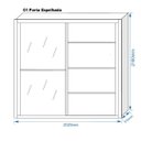 Ver imagem 4 de Guarda Roupa Casal Verona 2 Portas Flex 4 Gavetas Espelhado:braúna Off White