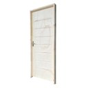 Ver imagem 2 de Folha de Porta de Madeira 210x82cm Cristal Amescla Uniportas Marrom