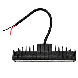 Farol de milha 6 Leds 18w Led Retangular Universal Branco Frio Carro Moto Off Road Trator Caminhao O - 3