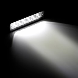 Farol de milha 6 Leds 18w Led Retangular Universal Branco Frio Carro Moto Off Road Trator Caminhao O - 6