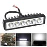 Farol de milha 6 Leds 18w Led Retangular Universal Branco Frio Carro Moto Off Road Trator Caminhao O - 4