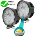 Ver imagem 3 de Farol de milha 9 Leds 27w Led Redondo Universal Branco Frio Carro Moto Off Road