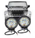 Ver mais imagens de Farol de milha 9 Leds 27w Led Redondo Universal Branco Frio Carro Moto Off Road