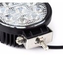 Ver imagem 2 de Farol de milha 9 Leds 27w Led Redondo Universal Branco Frio Carro Moto Off Road