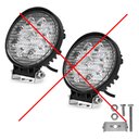 Ver imagem 4 de Farol de milha 9 Leds 27w Led Redondo Universal Branco Frio Carro Moto Off Road