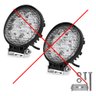 Farol de milha 9 Leds 27w Led Redondo Universal Branco Frio Carro Moto Off Road - 4