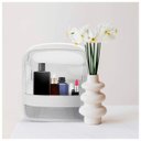 Ver imagem 6 de Caixa Organizadora de Maquiagem Cosméticos Com Gaveta Tampa Acrílico - Branco Genuinos Porta Maquiag