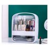 Caixa Organizadora de Maquiagem Cosméticos Com Gaveta Tampa Acrílico - Branco Genuinos Porta Maquiag - 5