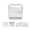 Ver imagem 2 de Caixa Organizadora de Maquiagem Cosméticos Com Gaveta Tampa Acrílico - Branco Genuinos Porta Maquiag